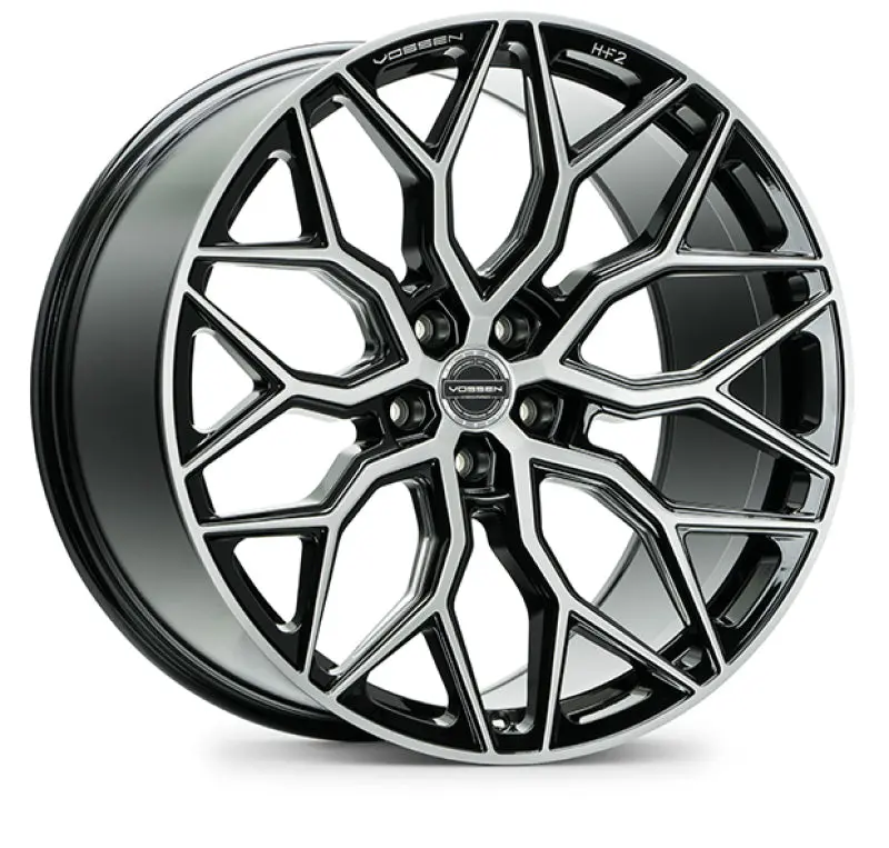 Vossen Hf-2 22X9 / 5X120 / Et30 / Flat Face / 72.56 - Brushed Gloss Black Wheel 1