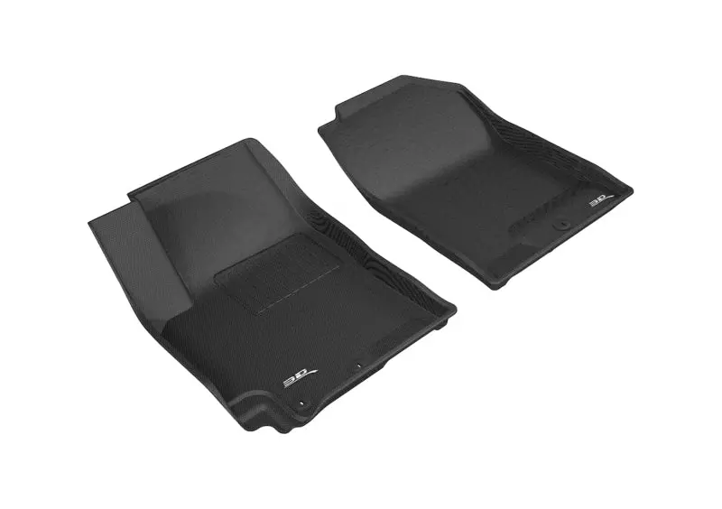 3D Maxpider 2018-2020 Kia Rio/Rio 5-Door Kagu 1St Row Floormat - Black 1
