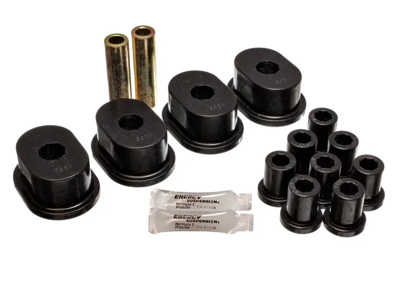 Energy Suspension 73-79 B-Body (Charger/Coronet/Satellite/Gtx) Black Rear Leaf Spring Bushing Set 1