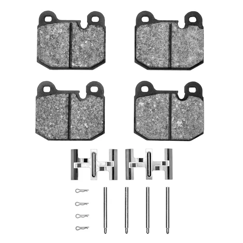R1 Front Semi-Metallic Brake Pad & Hardware Kit For 1977–1983 Bmw 320I (Us/Canada) 1