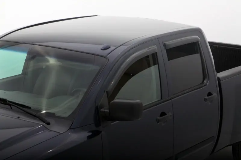 Avs Ventvisor Window Deflectors – Smoke-Tinted, Outside-Mount Design For 2004–2015 Nissan Titan Crew Cab (4-Piece Set) 1