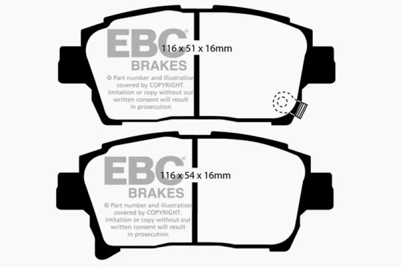 Ebc Ultimax2 Front Brake Pads – 2003–2007 Scion Xa 1.5L 1