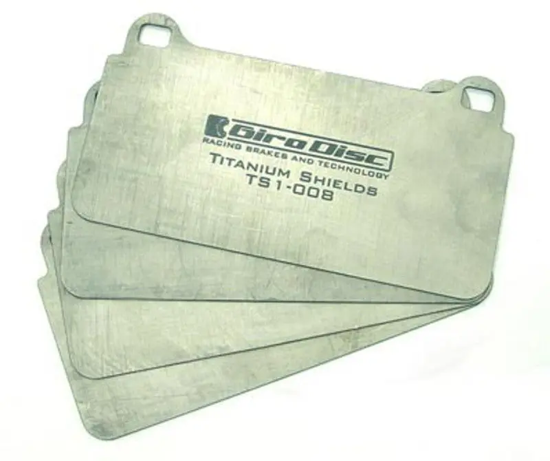 Girodisc Titanium Rear Pad Shields – For 2018 And Newer Subaru Wrx Sti (Rear Pad Trimming Required) 1