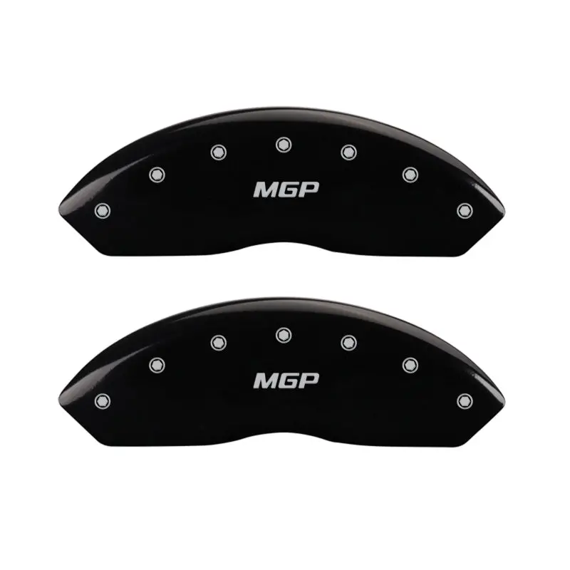 Mgp Engraved Black Caliper Covers With Silver Accent – Front Pair 1