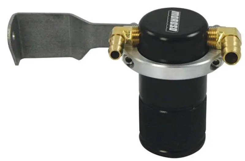 Moroso Air/Oil Separator Catch Can – Compact Billet Aluminum Housing With Black Finish For 2007–2014 Toyota Tundra 1