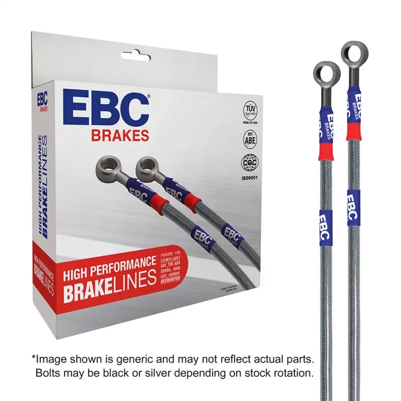 Ebc Stainless Steel Brake Line Kit For 2015+ Audi Rs7 4.0T With Cast Iron Rotors 1
