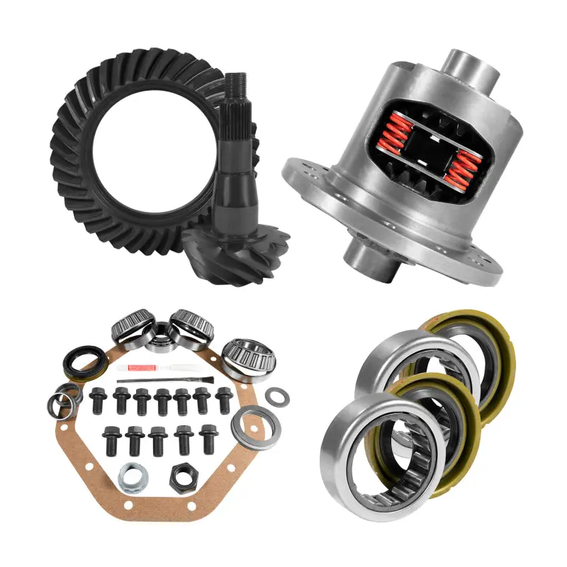 Yukon Zf 9.25In Chy 3.21 Rear Ring & Pinion Install Kit Positraction Axle Bearings And Seals 1