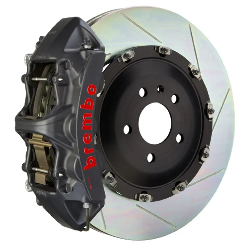 Brembo Gts Big Brake Kit For Audi S3 (8P, 2006–2012) – Front, 6-Piston Calipers, 380X34Mm Slotted Rotors, Black Housing 1