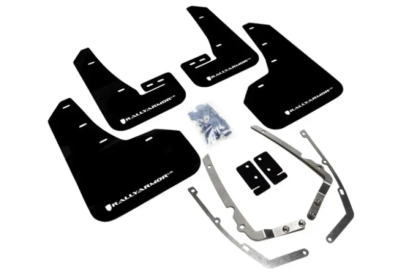 Rally Armor Ur Mud Flaps For Vw Golf/Gti/Tsi (2015–2021) – Black With White Logo 1