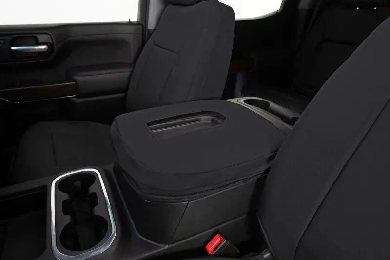 Covercraft Endura Precisionfit Custom Seat Covers For 2021–2024 Ford F-150 – Front Row, Black/Black 1