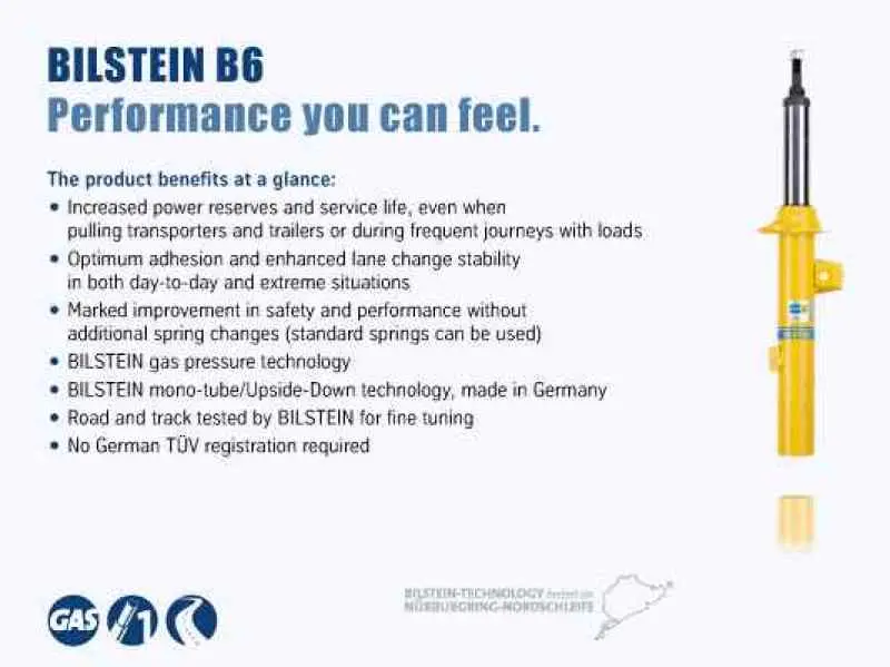 Bilstein B6 Volvo 98-04 C70 / 98-00 S70/V70 Front Twintube Strut Assembly 1