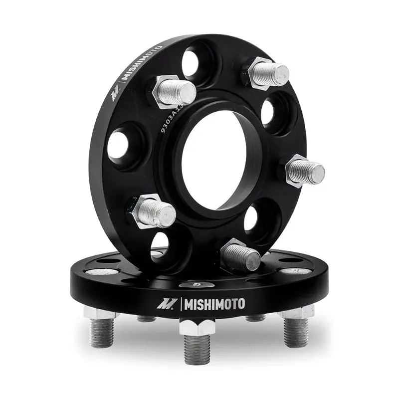 Mishimoto Black Wheel Spacers – 5X114.3 Bolt Pattern, 70.5Mm Hub Bore, 20Mm Thickness, M14 Thread 1