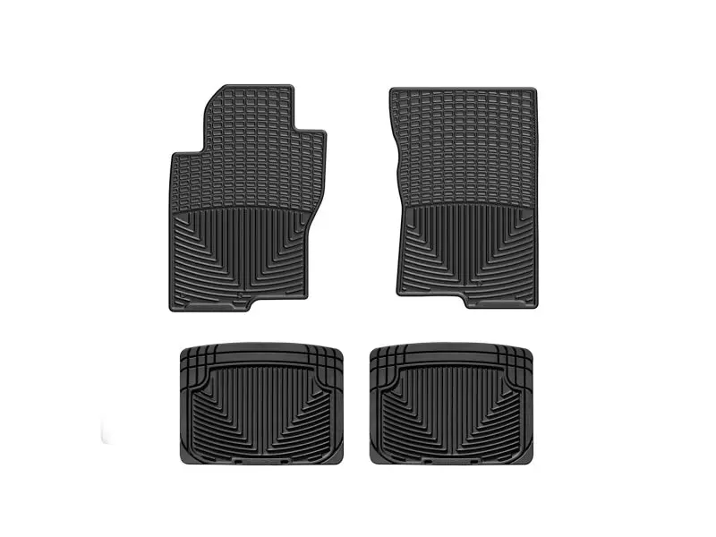 Wt Rubber Rear Floor Mats – Durable Black All-Weather Protection 1