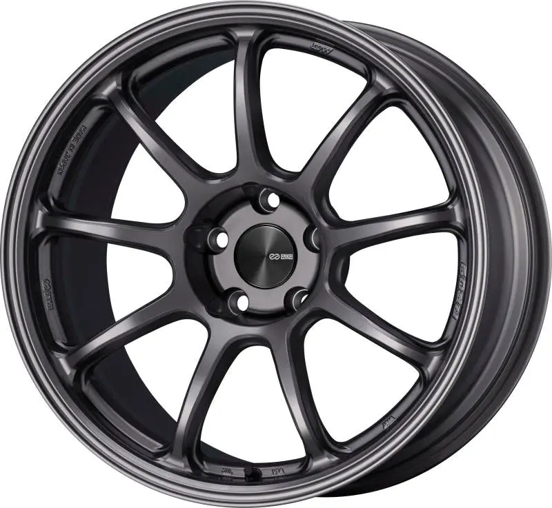 Enkei Pf09 18X8.5 5X112 38Mm Offset 75Mm Bore Dark Silver Wheel 1