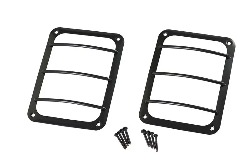 Kentrol Taillight Guard Set – Powder-Coated Black Protective Covers For 2007–2018 Jeep Wrangler Jk 1