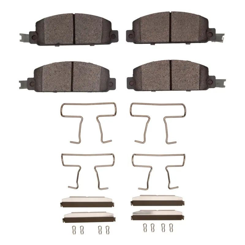 R1 Semi-Metallic Front Brake Pad & Hardware Kit For 1976–1980 Chevrolet Luv 1