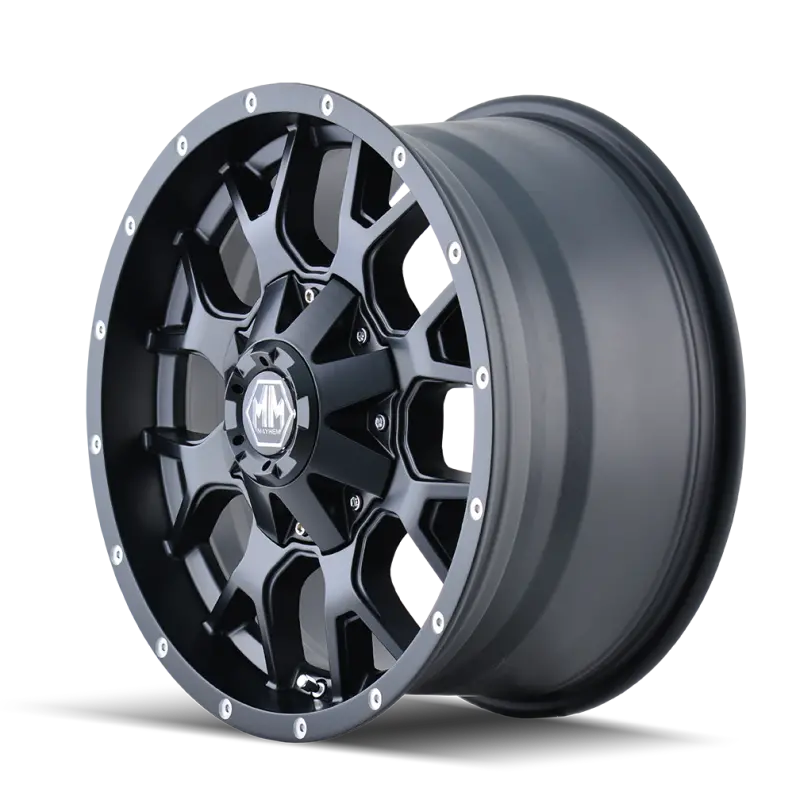 Mayhem Warrior 17X9 Matte Black Wheel – 5X127 Bolt Pattern, -12Mm Offset, 87Mm Hub Bore 1
