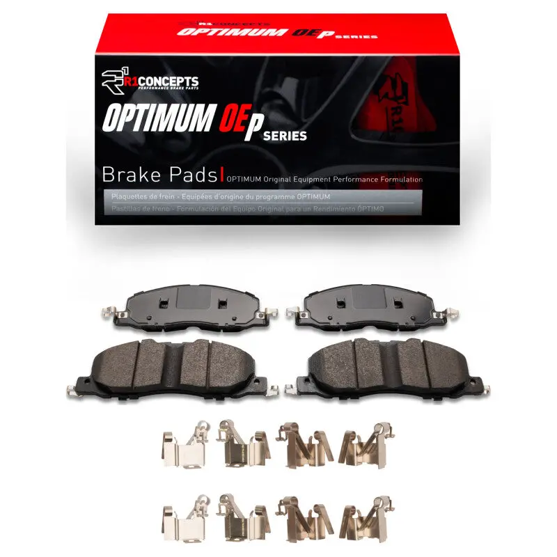 R1 Optimum Front Brake Pad & Hardware Kit For 2020–2025 Ford Explorer 1