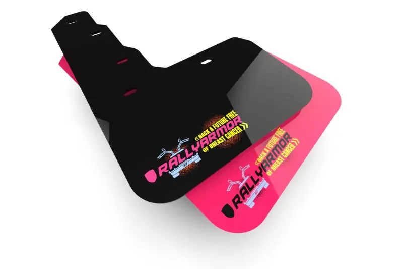 Rally Armor Bce Logo Pink Mud Flaps For 2017–2022 Tesla Model 3 1