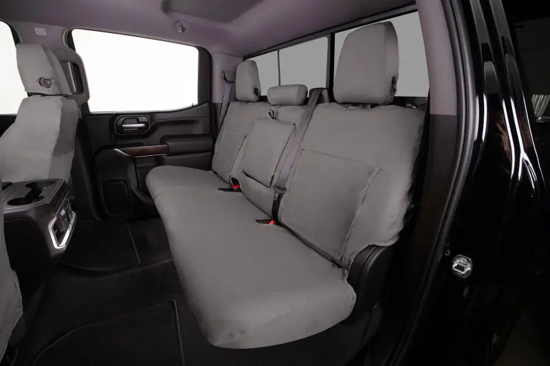Covercraft Polycotton Seatsaver Front Row Seat Covers For 2020–2024 Ford Explorer – Misty Grey 1