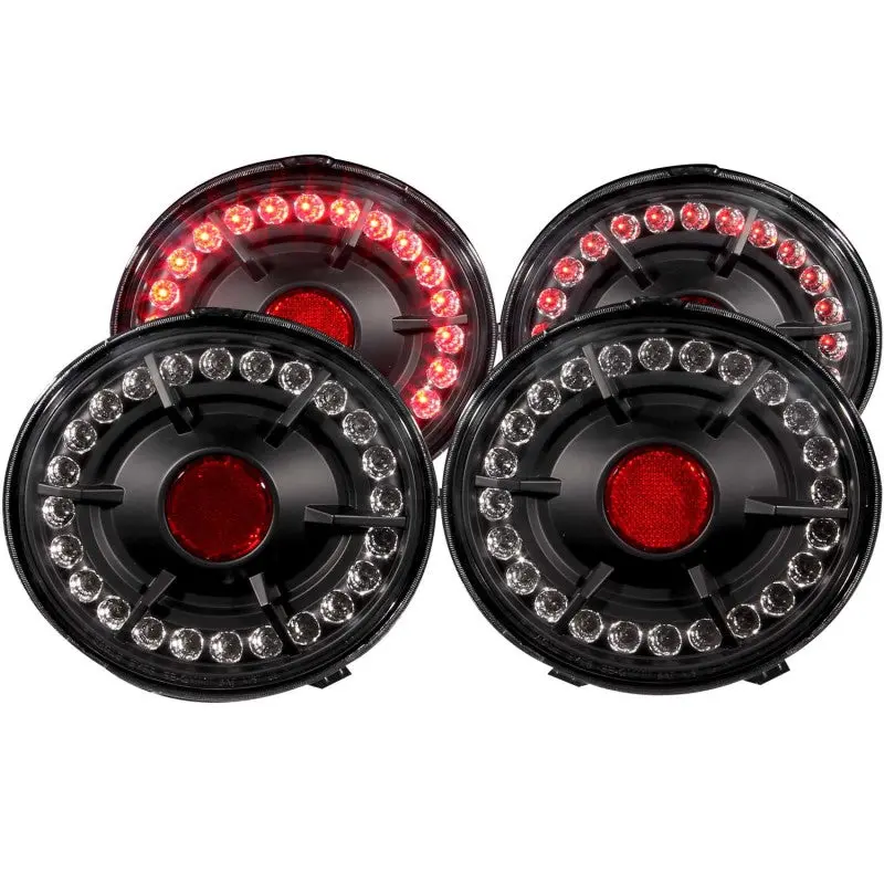 Anzo 2005-2010 Chevrolet Corvette Led Taillights Black 4Pc 1
