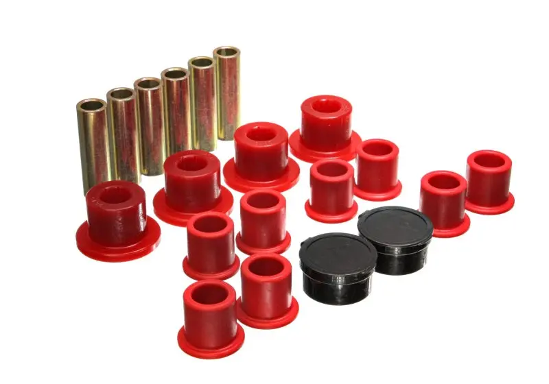 Energy Suspension 98-11 Ford Ranger Red Rear Leaf Spring Bushing Set 1