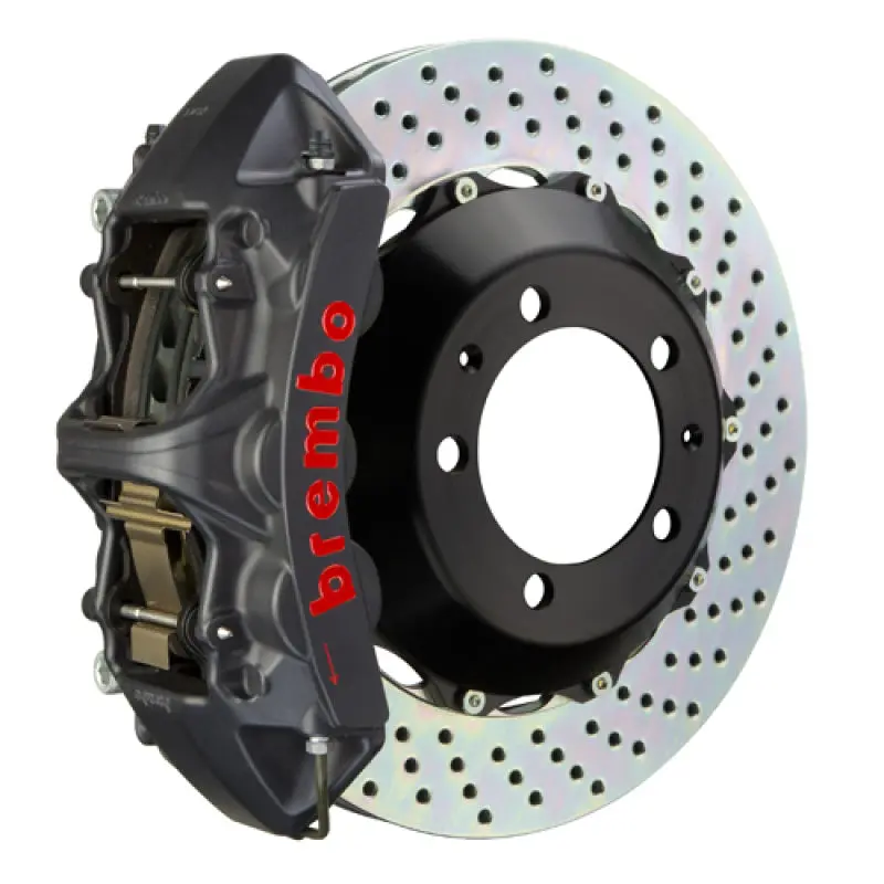 Brembo Gts Big Brake Kit For 2004–2008 Audi S4 (B6/B7) – Front, 6-Piston Calipers, Drilled 355×32 Mm Rotors 1