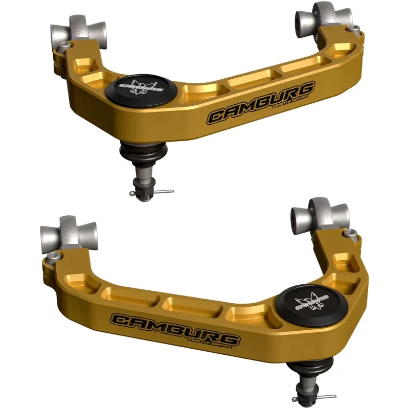 Camburg Kinetik Series Upper Control Arm Kit For 2021–2025 Ford F-150 – X-Joint Xl Design, Gold Finish 1