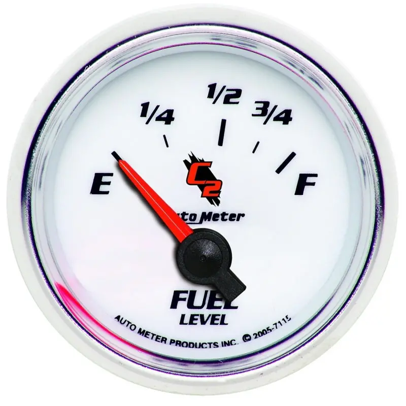 Autometer 2-1/16" Electric Fuel Level Gauge (73–10 Ohm Range) 1