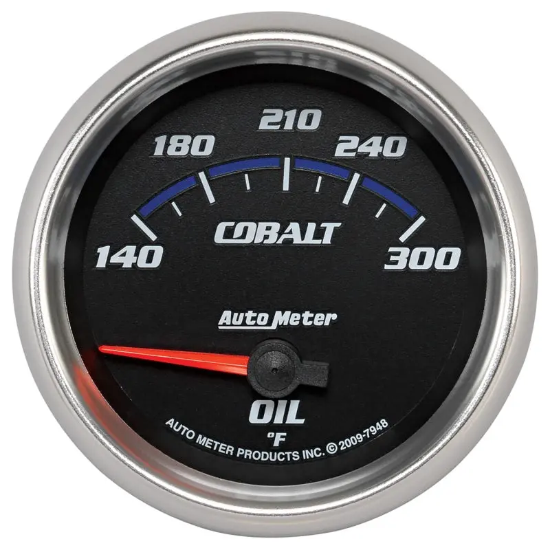 Autometer Cobalt Electric Oil Temperature Gauge – 66.7Mm (2-5/8”), 140–300°F Range 1