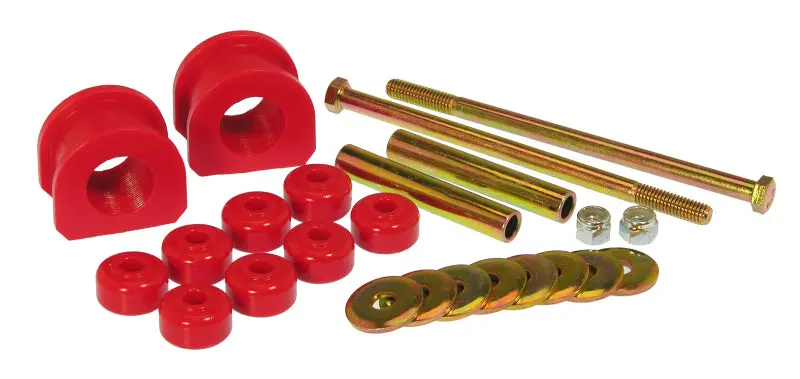Prothane Polyurethane Front Sway Bar Bushings For 1982–2001 Gm S10 2Wd (1-1/8" Diameter, Red) 1
