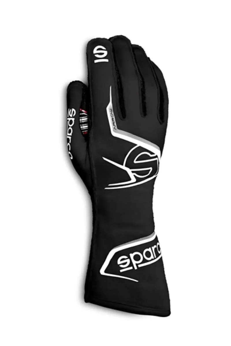 Sparco Arrow 12 Racing Glove – Black/White Design 1