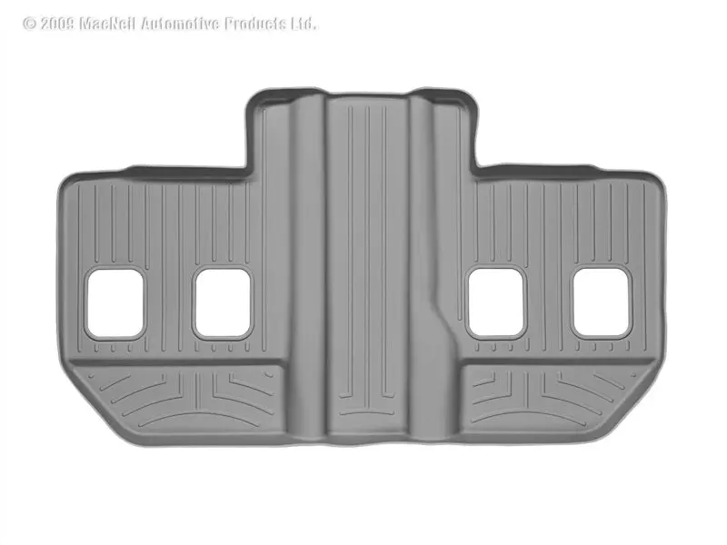 Weathertech Custom Rear Floor Liners For 2007–2013 Cadillac Escalade Esv – Gray Durable Trim 1