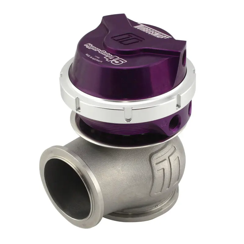 Turbosmart Hyper-Gate 45 Wastegate – Gen V, 14 Psi, Purple Anodized 1