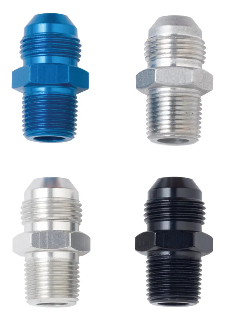 Fragola -16An To 1-Npt Straight Adapter – Black Anodized 1