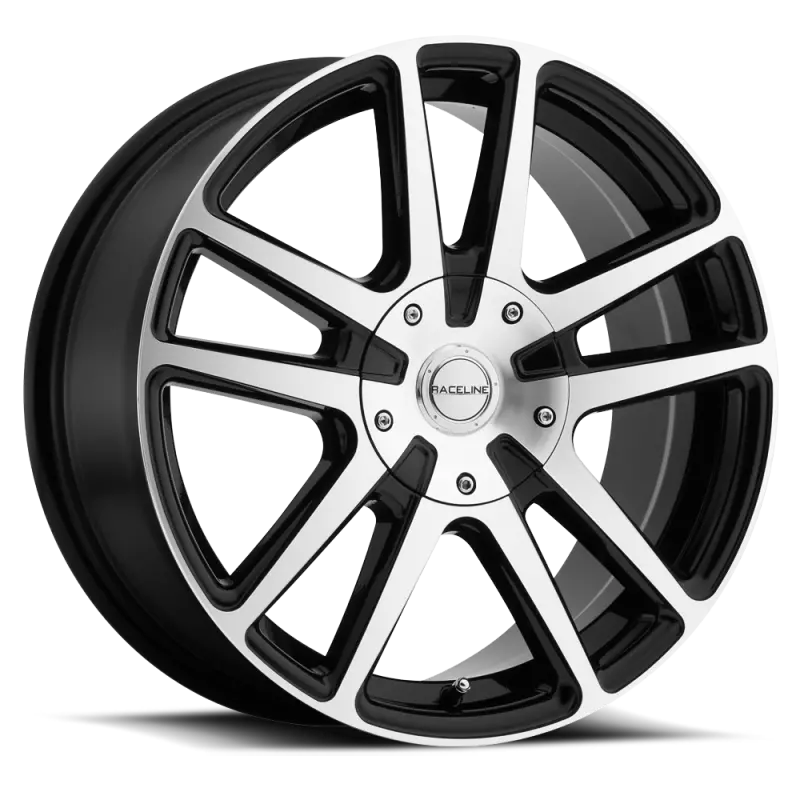 Raceline 145M Encore Black/Machined Alloy Wheel – 17X7.5", 5X108/5X114.3, +40Mm Offset, 72.62Mm Bore 1