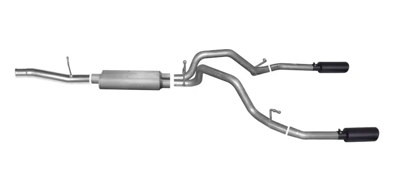Gibson Black Elite Cat-Back Dual Exhaust System For 2011–2019 Chevrolet Silverado 2500 Hd Lt 6.0L 1