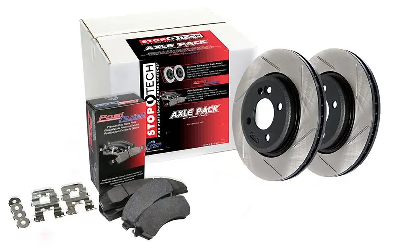 Street Axle Drilled And Slotted Brake Rotors – Rear Axle Replacement Set 1