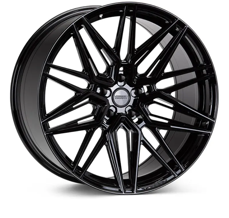 Vossen Hf-7 Gloss Black Forged Alloy Wheel – 20X9.5”, 5X120 Pcd, Et20 Offset, 72.56Mm Bore, Deep Face Design 1