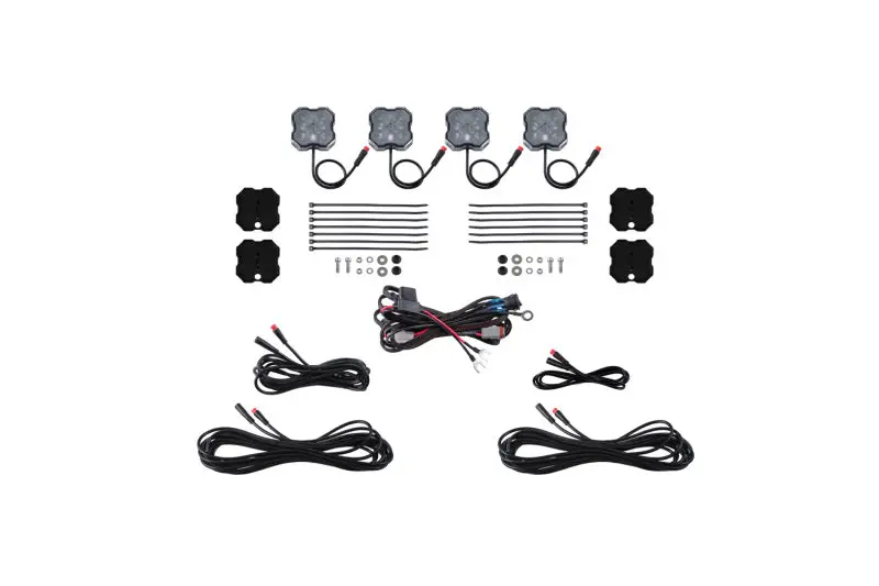 Diode Dynamics Rgbw Rock Light Magnet Mount Kit – 4-Piece Installer Set With Integrated Magnets 1